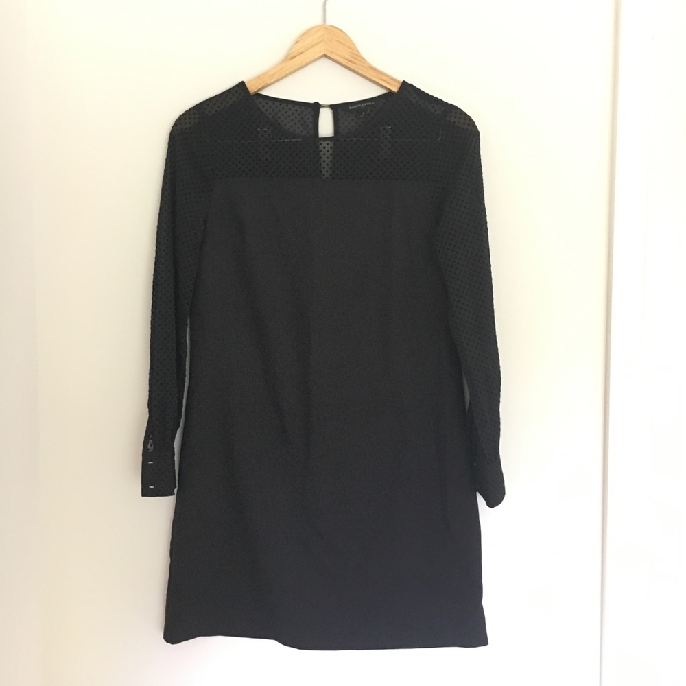 Black Banana Republic long sleeve dress